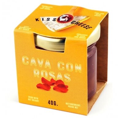 Rožių žiedlapių su Cava KISS FOR CHEESE, 40g